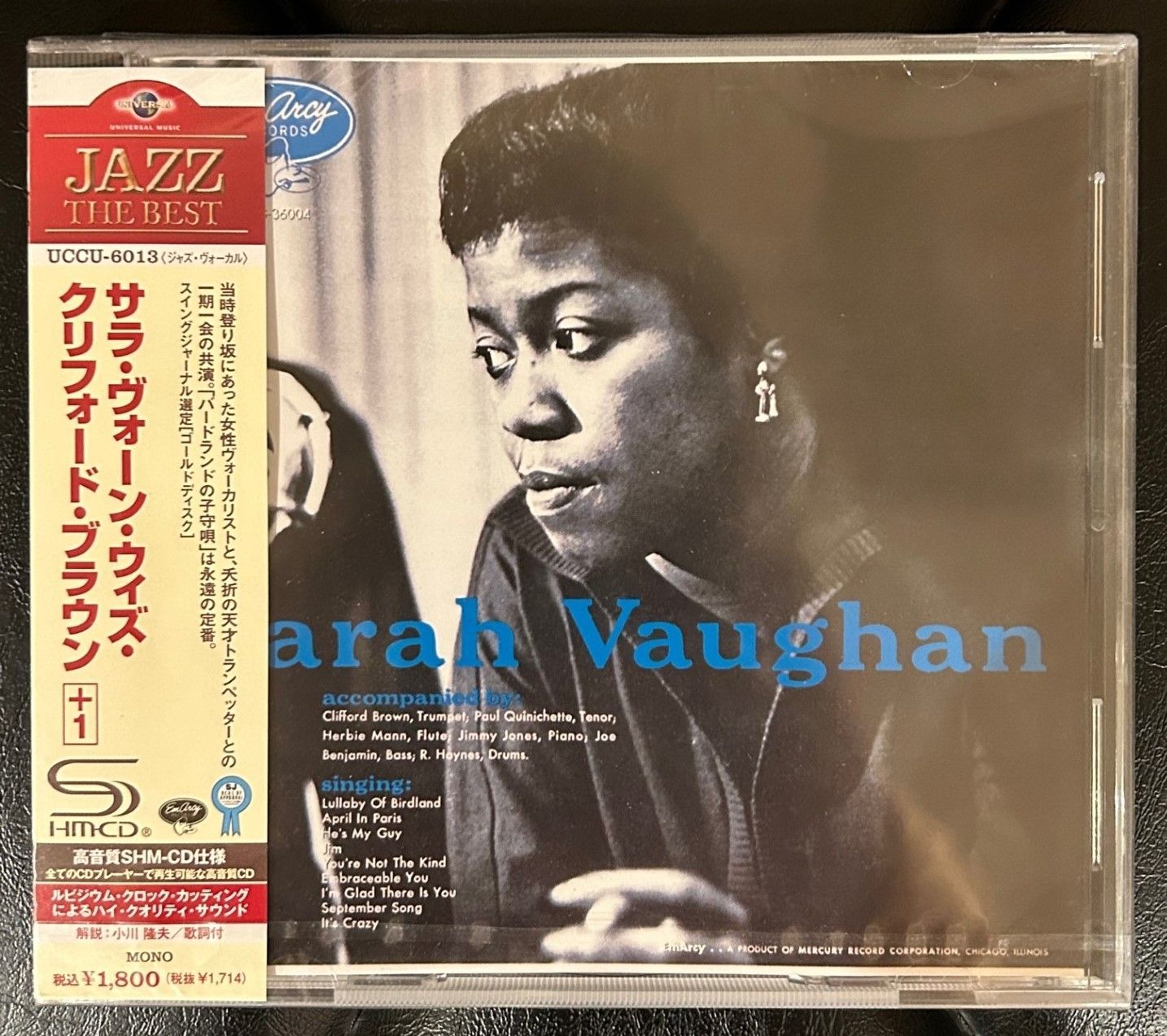 【未開封/国内盤SHM-CD】サラ・ヴォーン 「ウィズ・クリフォード・ブラウン」 Sarah Vaughan Clifford Brown