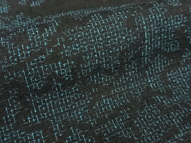 平和屋着物○本場結城紬 重要無形文化財 80亀甲 流水花文 正絹 逸品