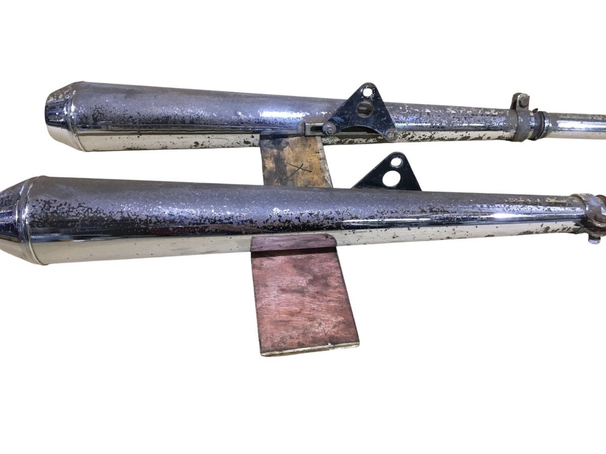 ドリーム CB250 エクスポート 1971-72年式 マフラー フランジ カラー セット 目立った凹み無さそう レストア 2766-Z4383