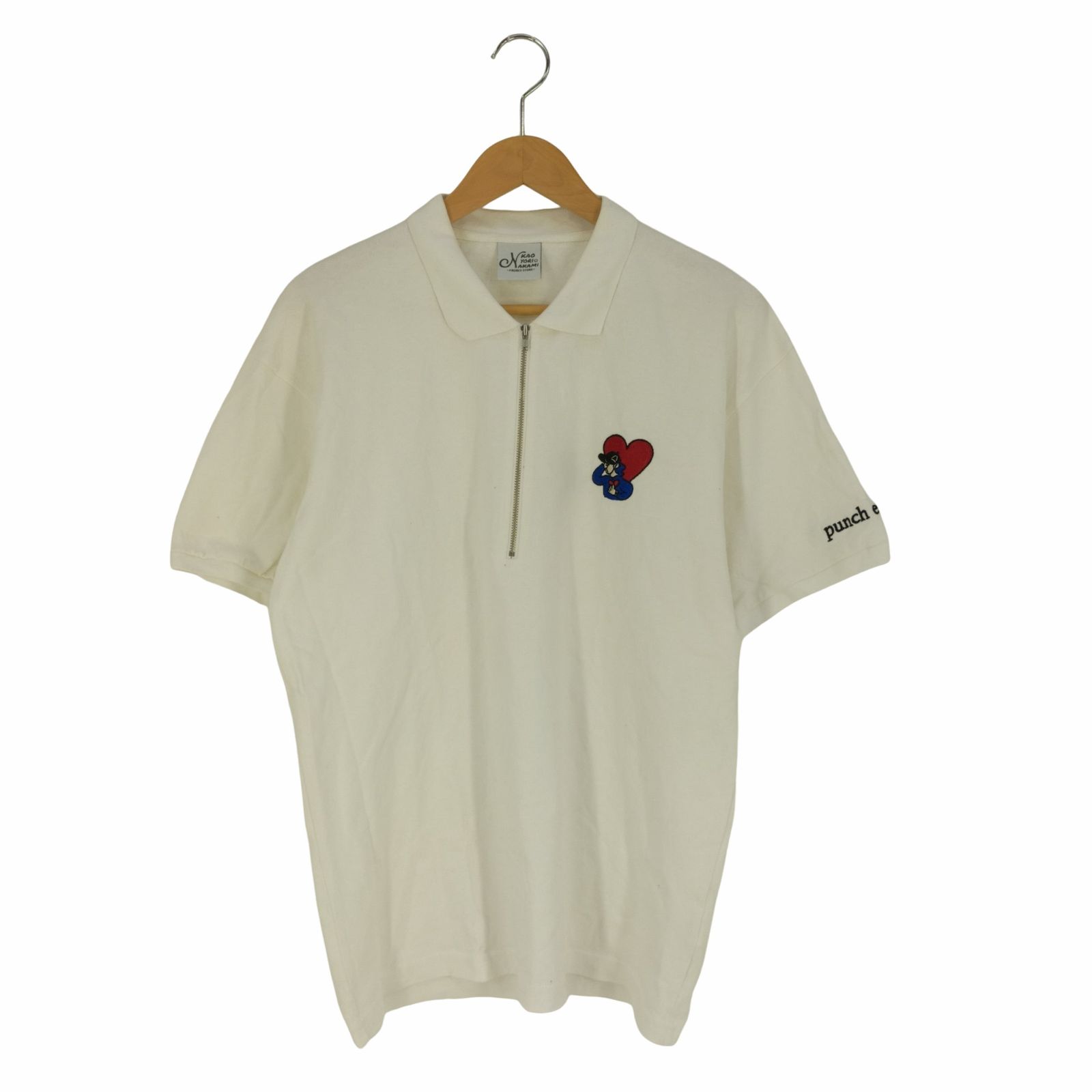 フリークスストア FREAKS STORE ×KAOYORINAKAMI Punch Boy Half Zip Polo Shirts パンチボーイ ハーフジップ ポロシャツ メンズ JPN：M 