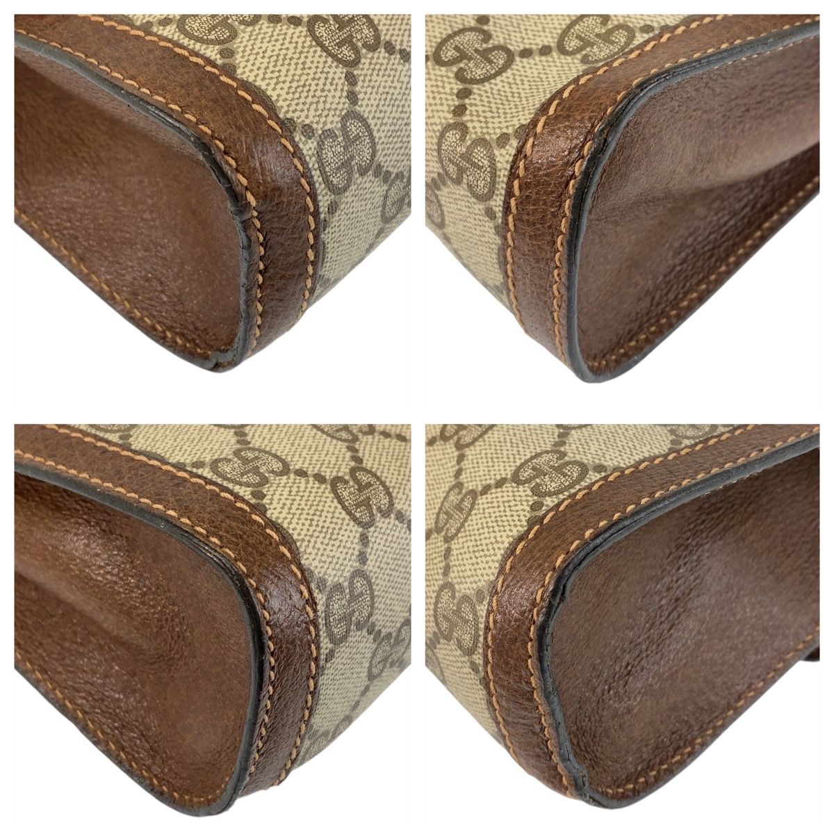 美品 GUCCI グッチ シェリーライン インターロッキング ブラウン