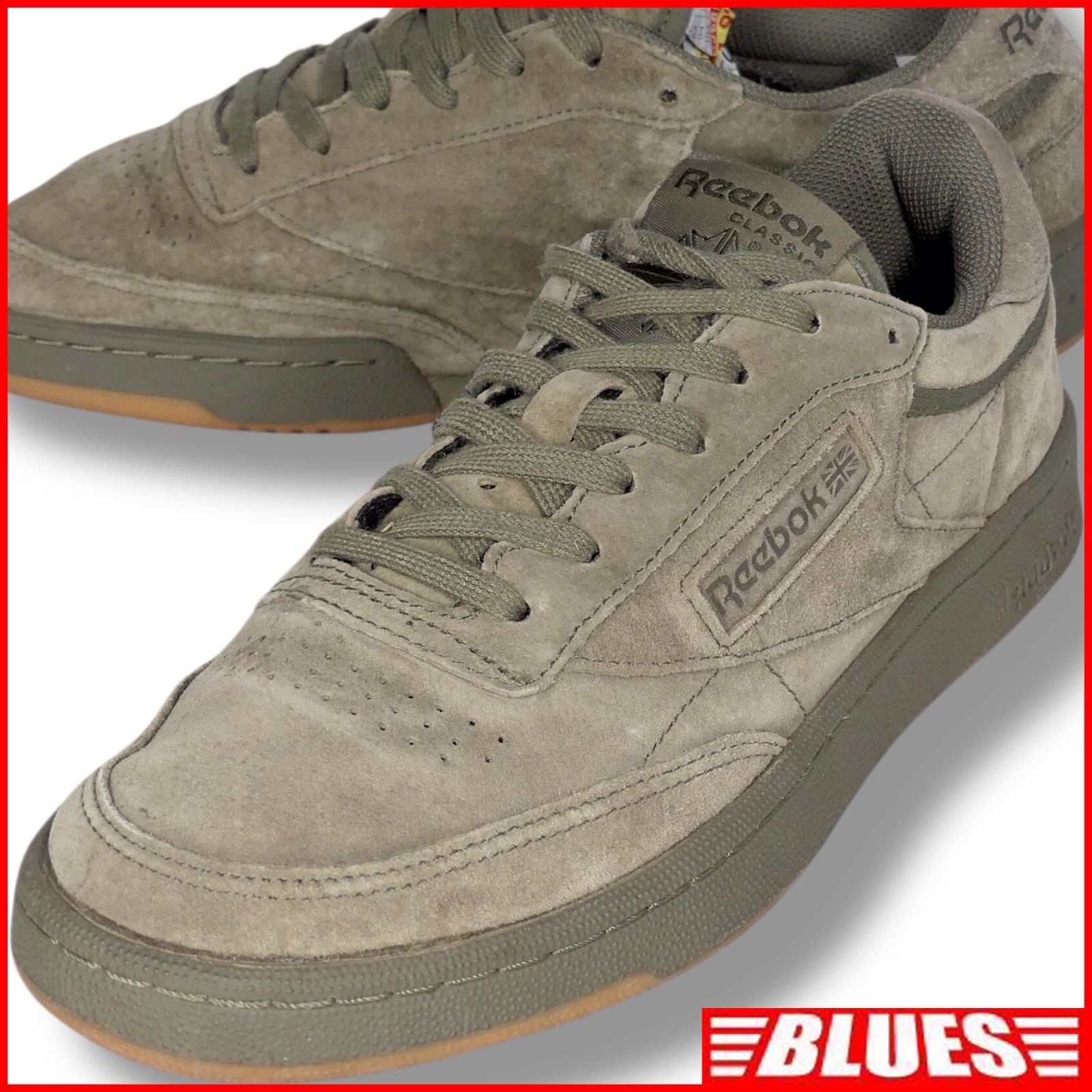 Reebok リーボック クラシック スニーカー カーキ スエード 25.5cm 