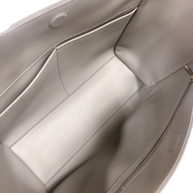 バレンシアガ BALENCIAGA パンプトンハンドバッグ グレー レザー