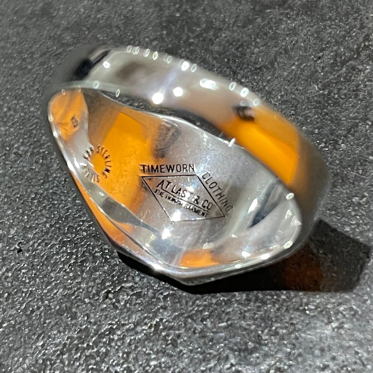 定価100760円 AtLast＆Co. K10シルバー925 コンビリング スカル