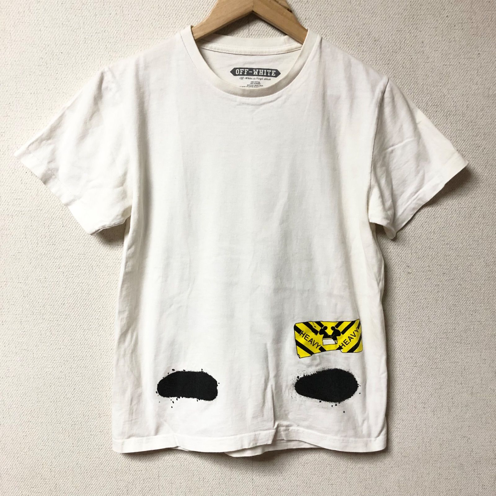 w^)b OFF-WHITE オフホワイト 半袖 Tシャツ シャツ 白 ホワイト HEAVY