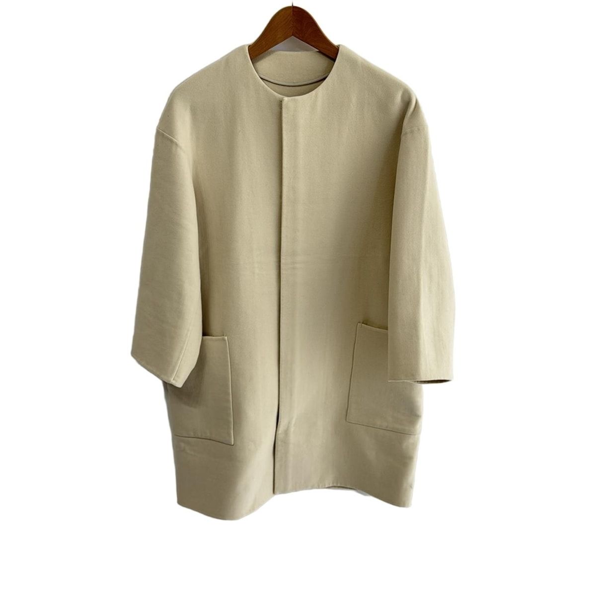 ドゥロワー 美品ノーカラーコート36 Drawer(ドゥロワー) コート サイズ