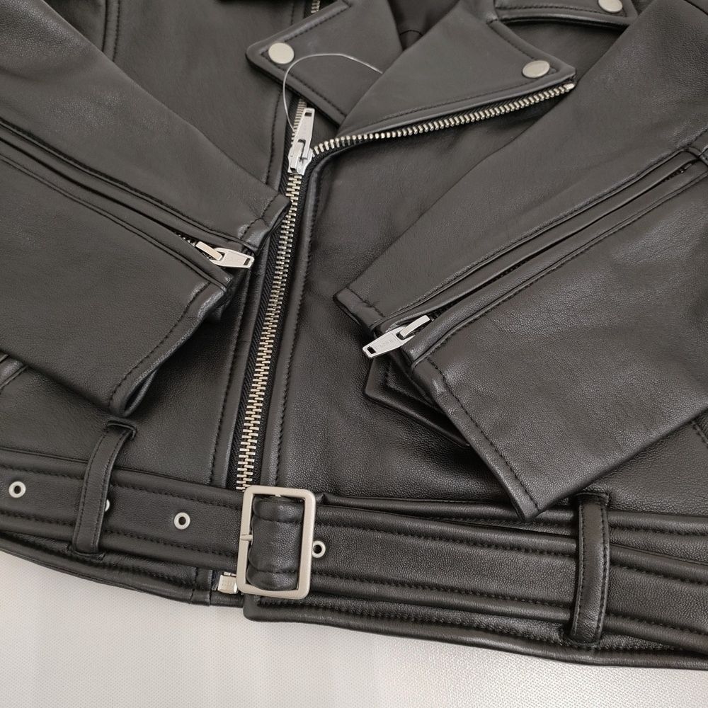 H BEAUTY-YOUTH 1625-199-4947 サイズS 羊革 レザー ライダースジャケット ブラック レディース エイチビューティアンドユース 5-0920T♪ SIROKUMA-CORPORATION_COM