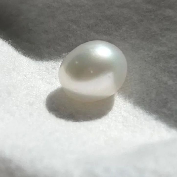 南洋真珠 1珠】南洋パール 良い オーバル型 ホワイト LSPL44 南洋真珠