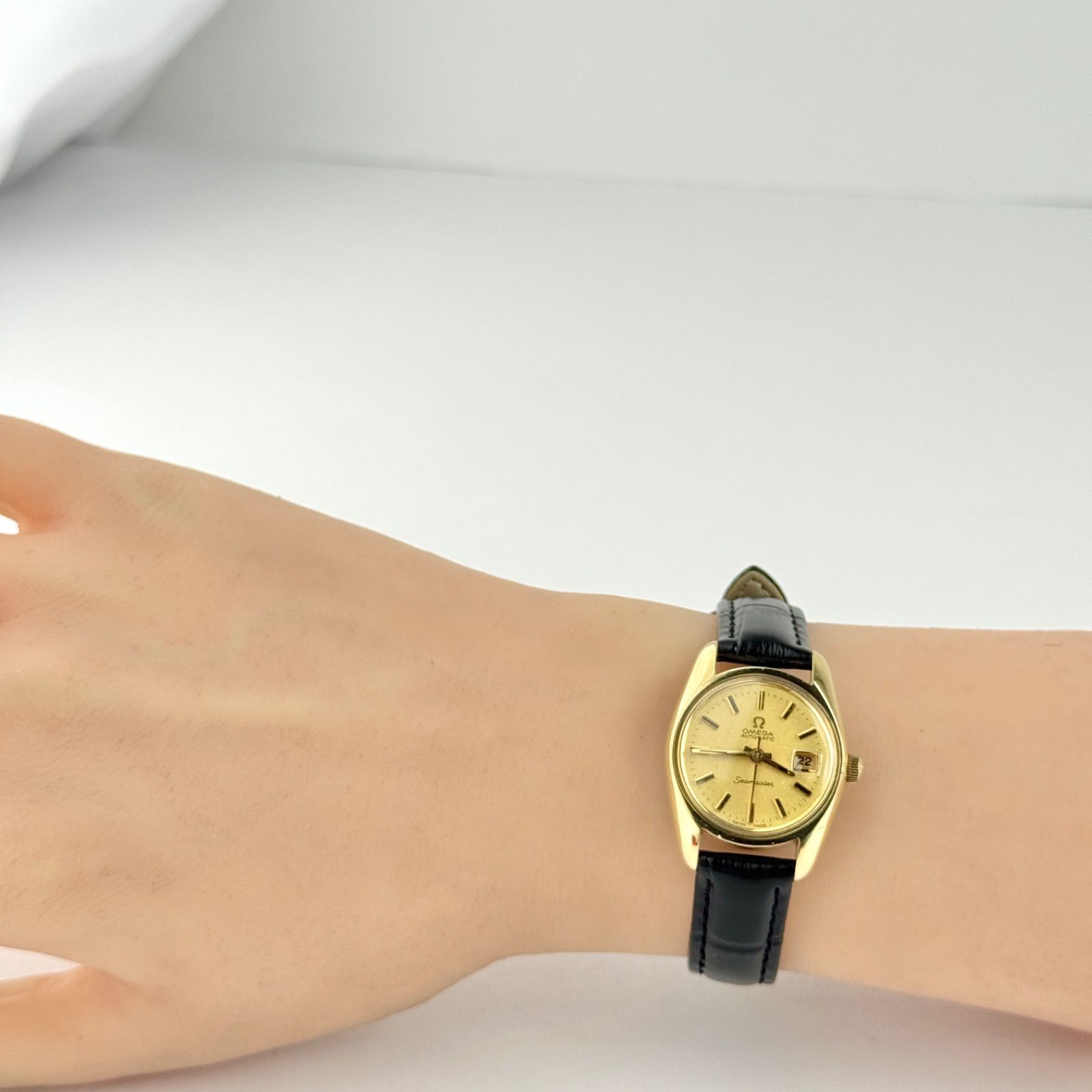 オメガ シーマスター オートマ 自動巻き式 レディース 腕時計 604