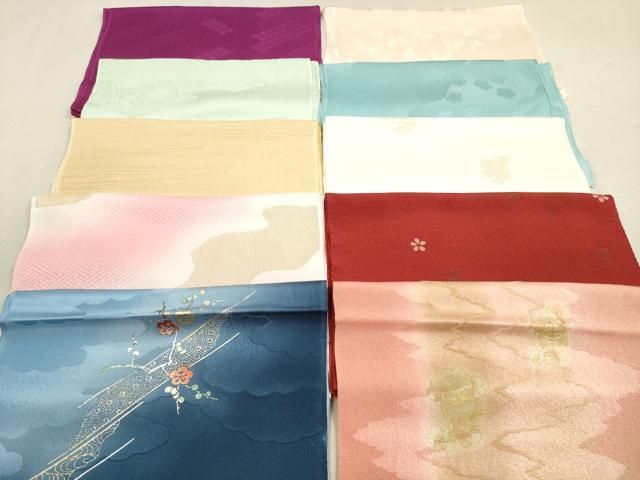 平和屋着物 和装小物 帯揚げ10枚セット 正絹 DAAX2103xg