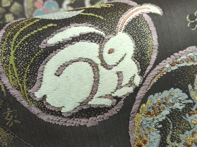 平和屋本店□極上 六通柄袋帯 唐織 干支 十二支 金糸 逸品 DZAA5146kh5