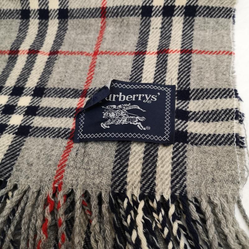 BURBERRYS バーバリーズ マフラー ノバチェック ウール マフラー 大判