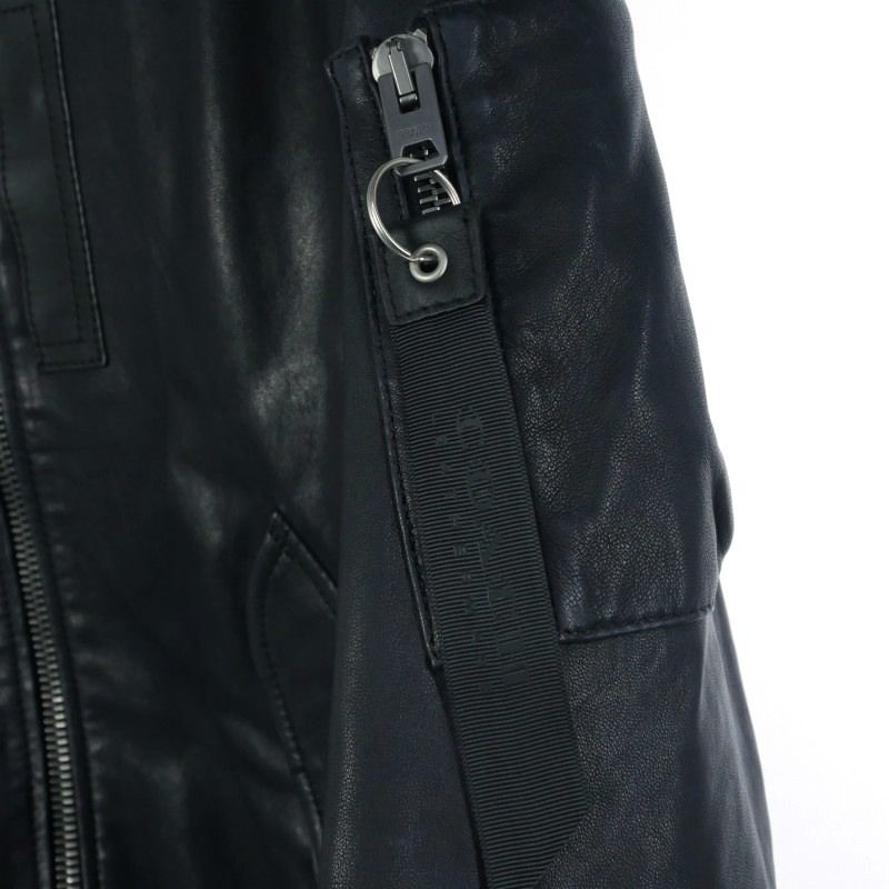 コーチ COACH Leather Ma-1 Jacket ブルゾン レザー シープスキン 46