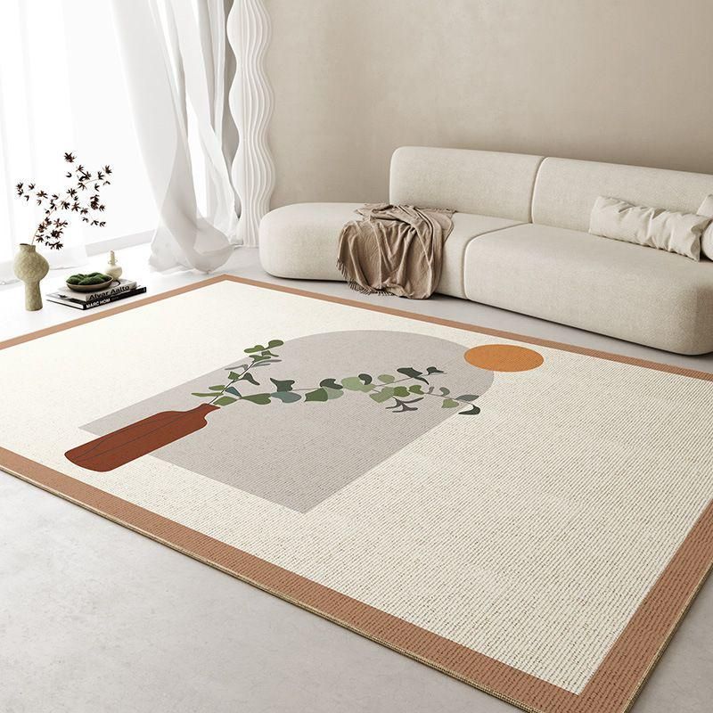室内 カーペット 長方形マットセンターラグ 北欧 3D花柄 160x230cm