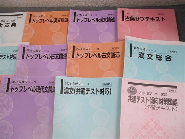 河合塾　トップレベル古文・漢文 河合塾 東京大学 東大古典/トップレベル現代文/古文/漢文論述等