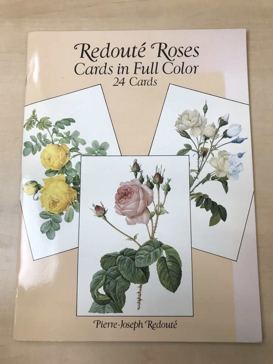 Redoute Roses Cards in Full Color 24 Cards／薔薇のポストカード