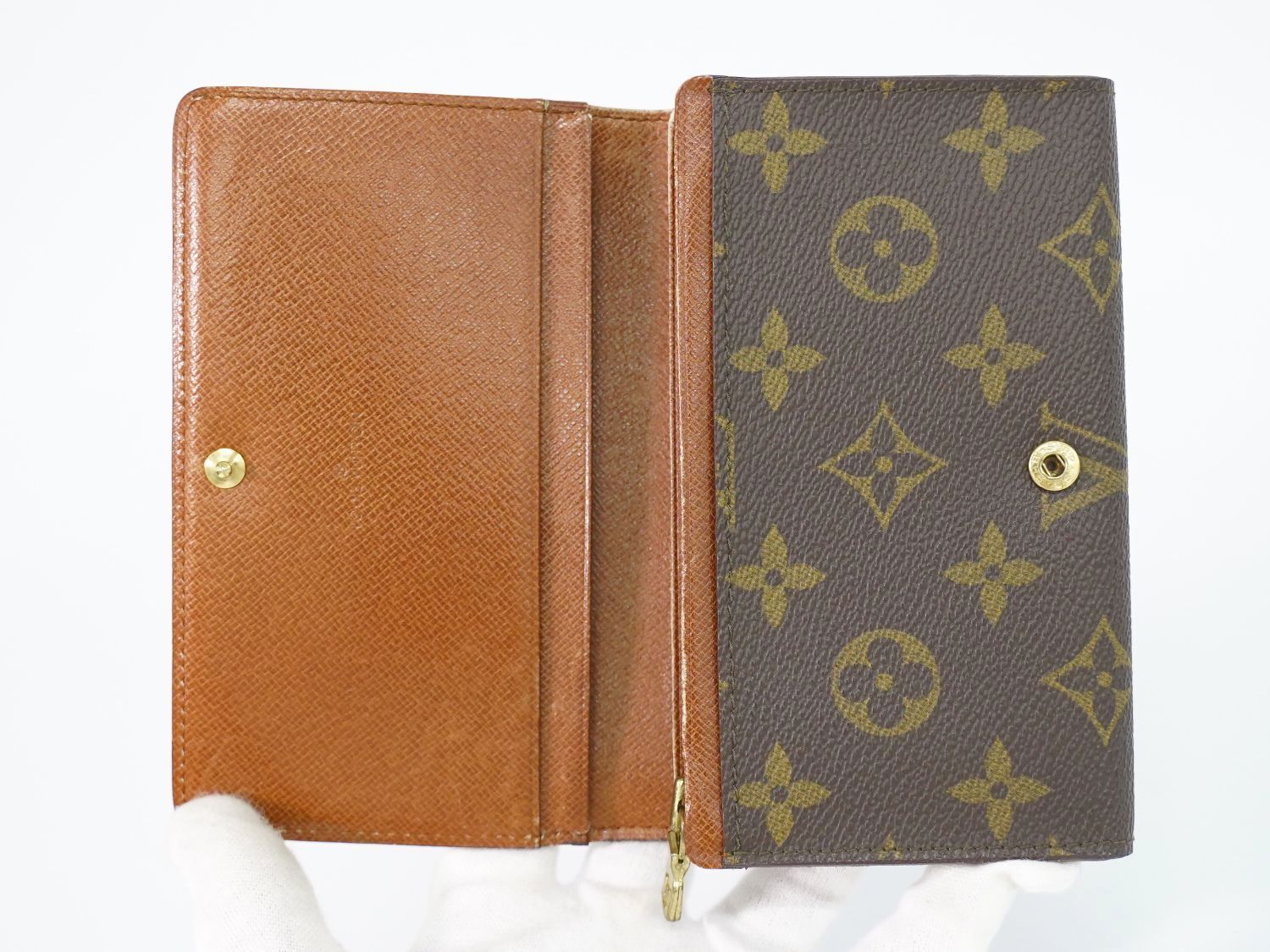 本物 ルイヴィトン LOUIS VUITTON LV ポルトモネ ビエ