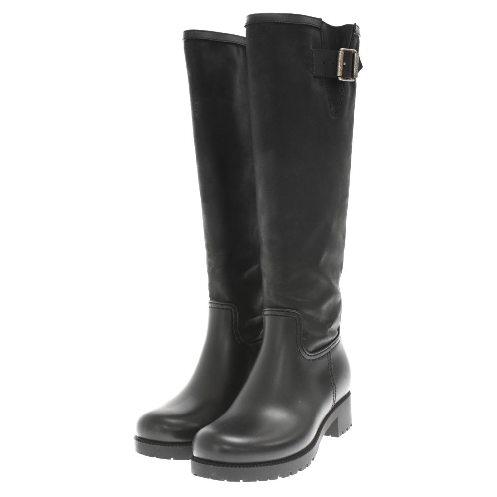 MM⑥ ブラックバックル付きロングブーツ