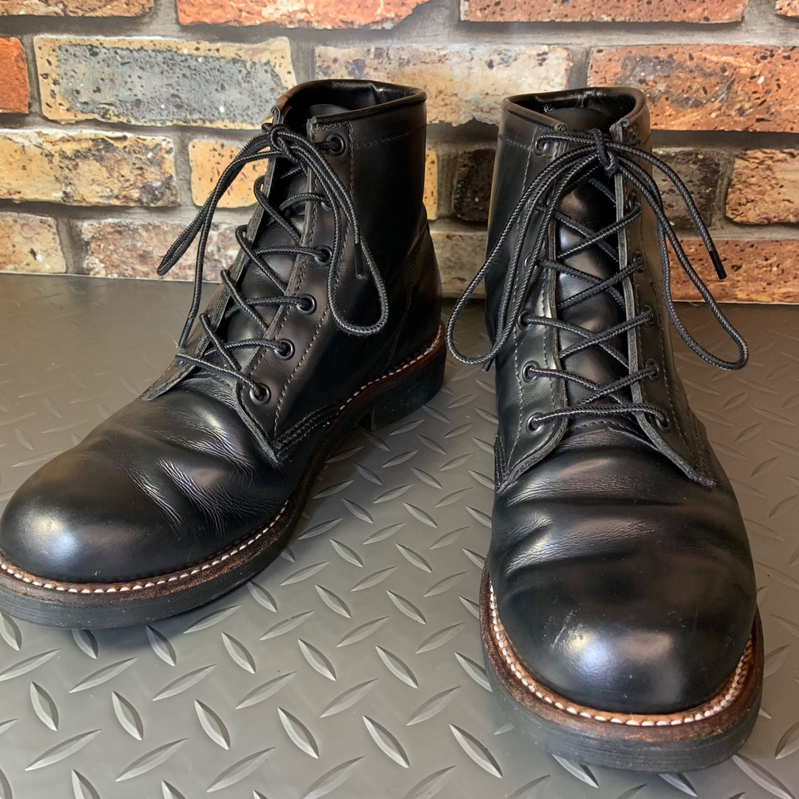 Chippewa 99954 ブラック ワークブーツ　USA製　28cm ☆Chippewa 99954 ワークブーツ US10D 28㎝ (25A12-CHIP99954