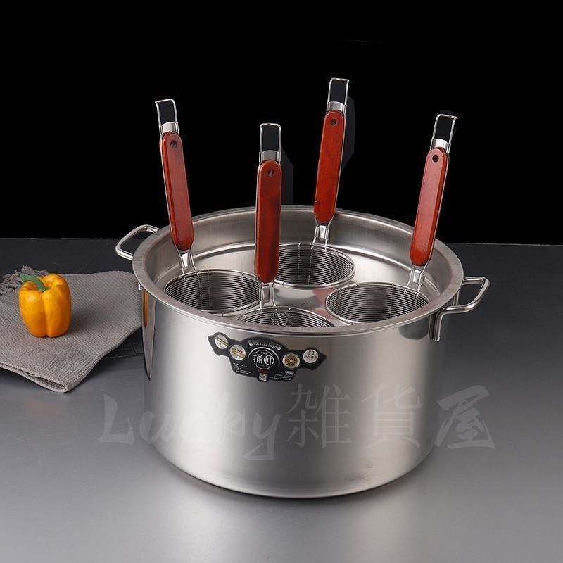 新入荷 業務用店舗用 そばゆで釜 茹麺鍋セット リング付 ザル付 新入荷 業務用店舗用 そばゆで釜 茹麺鍋セット リング付 ザル付