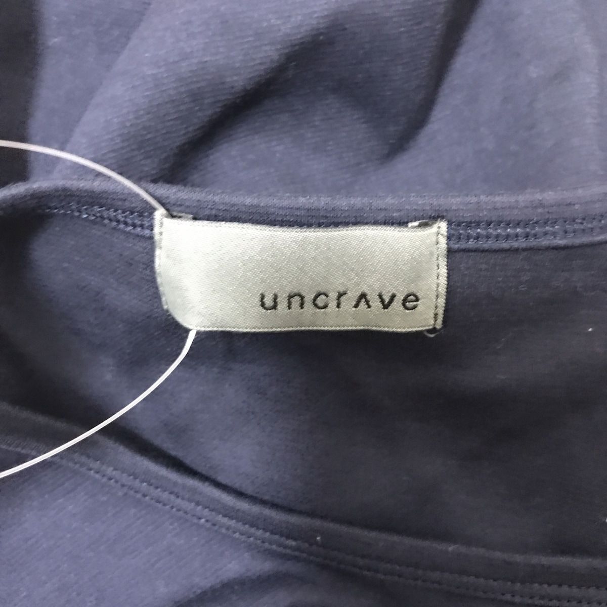 uncrave(アンクレイヴ) 長袖カットソー サイズ1 S レディース - ダークネイビー×黒 クルーネック/袖シースルー - メルカリ