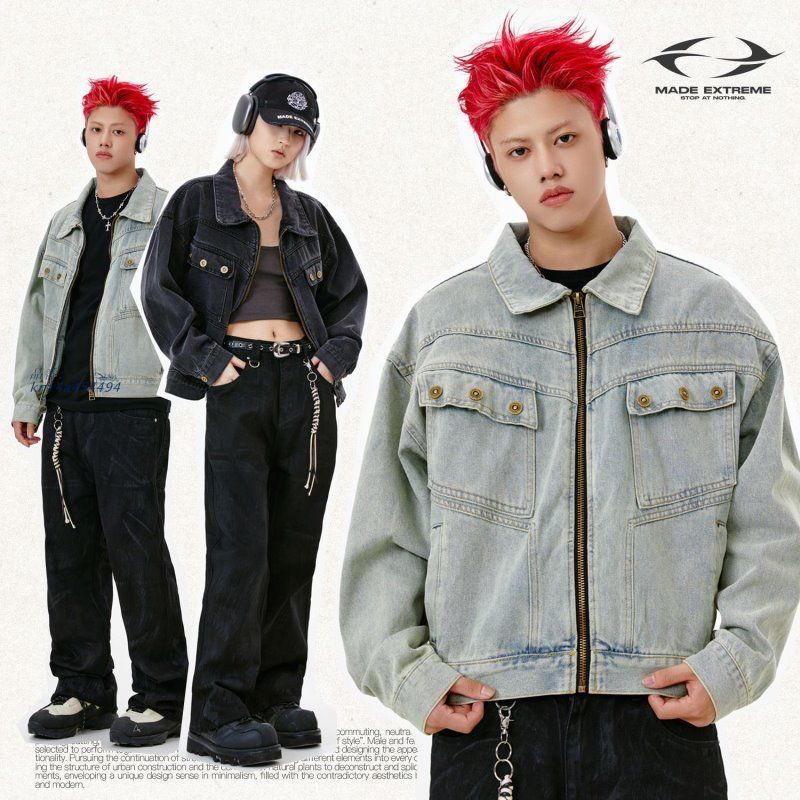 ジャケット Gジャン ルーズデニムジャケット Gジャン 男女兼用 アメリカンスタイル kni4a454494