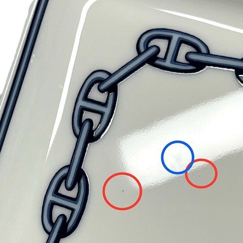 HERMES エルメス シェーヌダンクル スクエアプレート 陶器