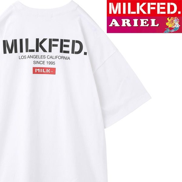 tシャツ Tシャツ ミルクフェド MILKFED BAR AND STENCIL LOGO WIDE SS