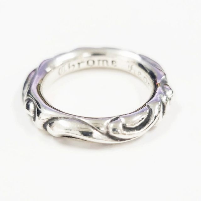 クロムハーツ CHROME HEARTS SCRL BAND スクロール バンド リング 指輪 925 シルバー ブランド古着ベクトル AA 251016
