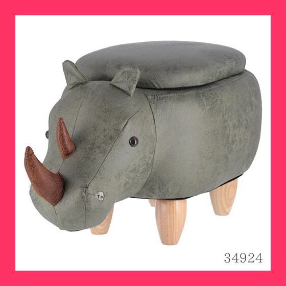 まとめ売り。 アニマルスツール 収納付き 5種類展開 サイ 動物の形をしたスツール