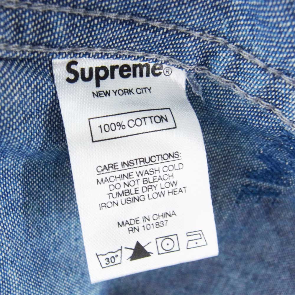 SUPREME シュプリーム 19SS Logo Denim Shirt ロゴデニムシャツ 長袖