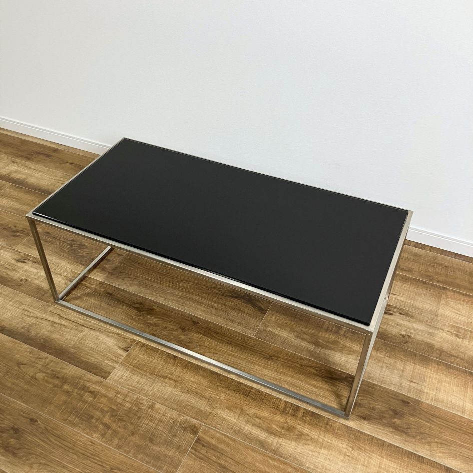 引取or配送先限定（23区内）】Cassina ixc ILE table カッシーナ イルローテーブル 天板：ガラス ブラック - 人気 おすすめ