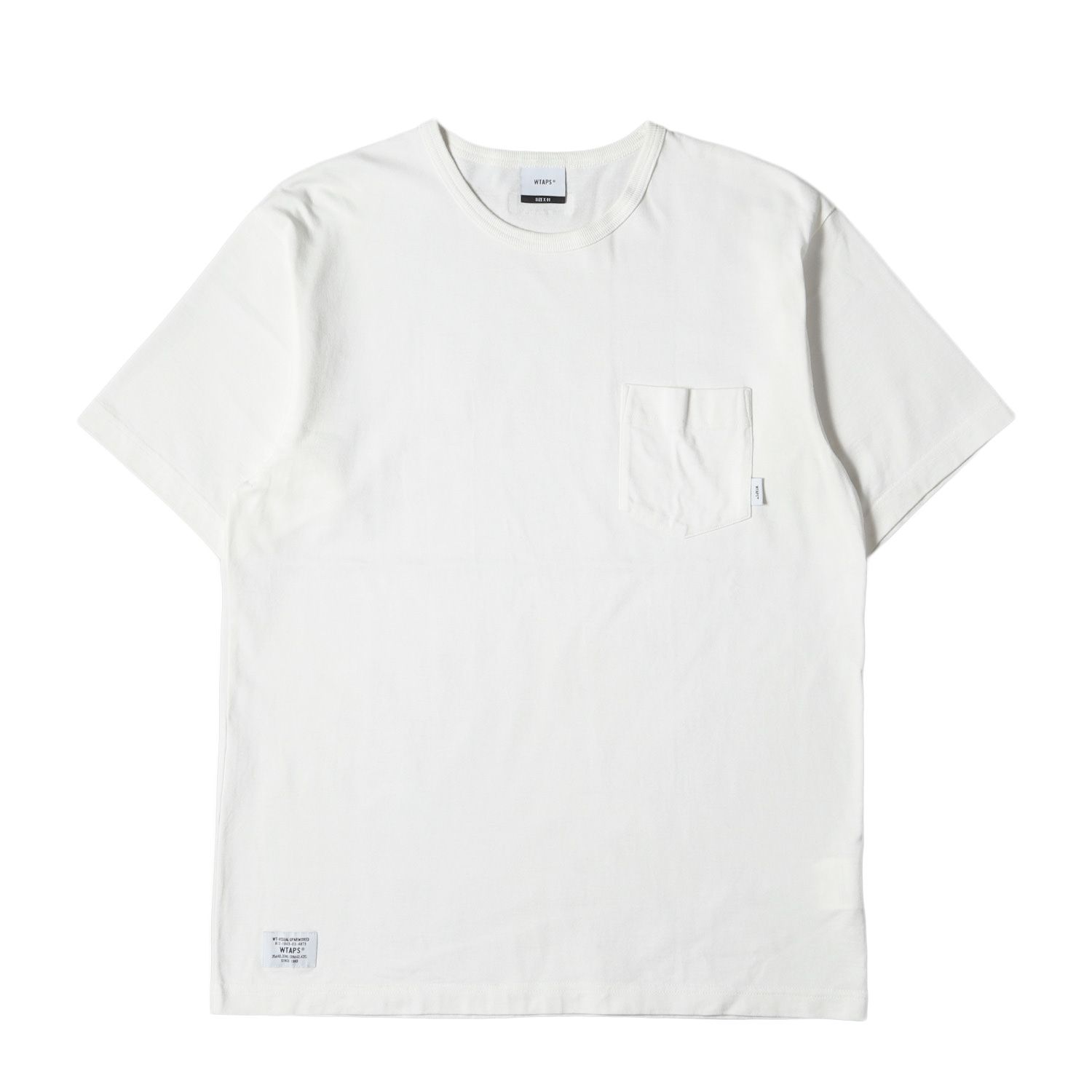 WTAPS ダブルタップス Tシャツ サイズ:S 20AW ヘビーウェイト ポケット クルーネック Tシャツ BLANK SS ホワイト 白 トップス カットソー 半袖【メンズ】