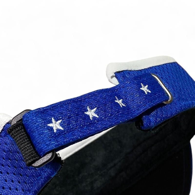 美品 RUSSELUNO ラッセルノ サンバイザー メッシュ ブルー F