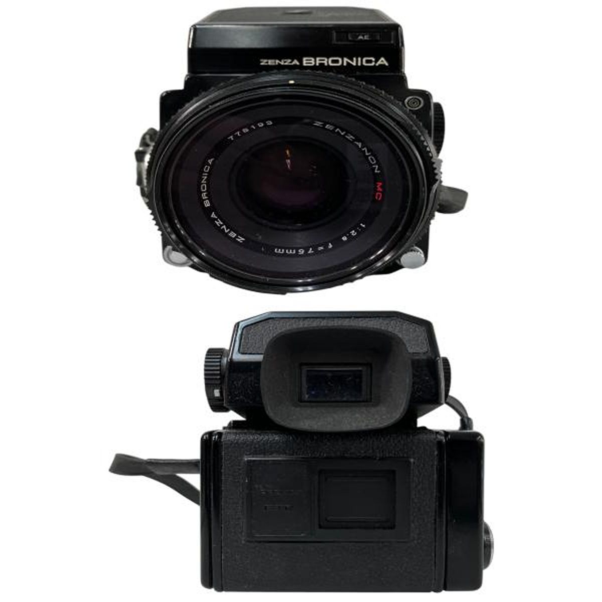 フィルムカメラ ZENZA BRONICA ETR ZENZANON MC 75mm F2.8 ZENZA BRONICA ETR ZENZANON MC 1:2.8 75mm 1:4 150mm 中判カメラ
