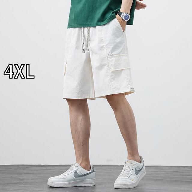 [4XL]メンズ ファッション 服 男性用 オシャレ シンプル 大人 かっこいい 大きいサイズ ストリート 紳士服 サマー カジュアル パンツ 夏 薄手 ゆったり ビーチ ズボン 冷感 ミッド スーツ 五分