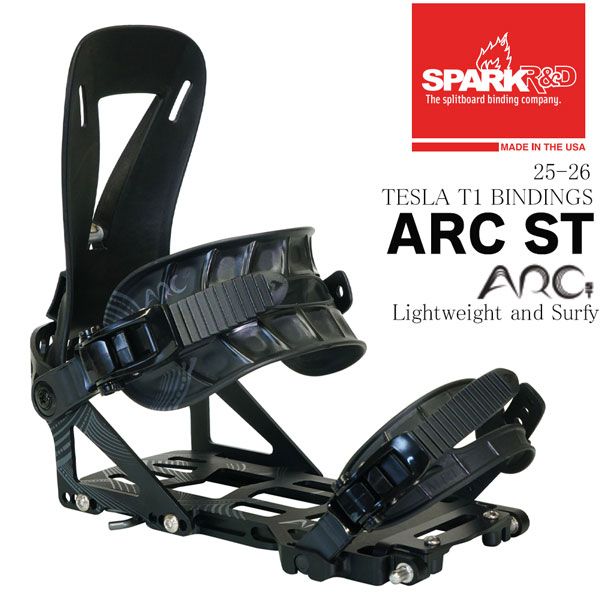 25-26 スパーク アークエスティ SPARK R-D ARC ST スノーボード ビンディング バインディング 25-26-BD-SPK ブラック XS S M L