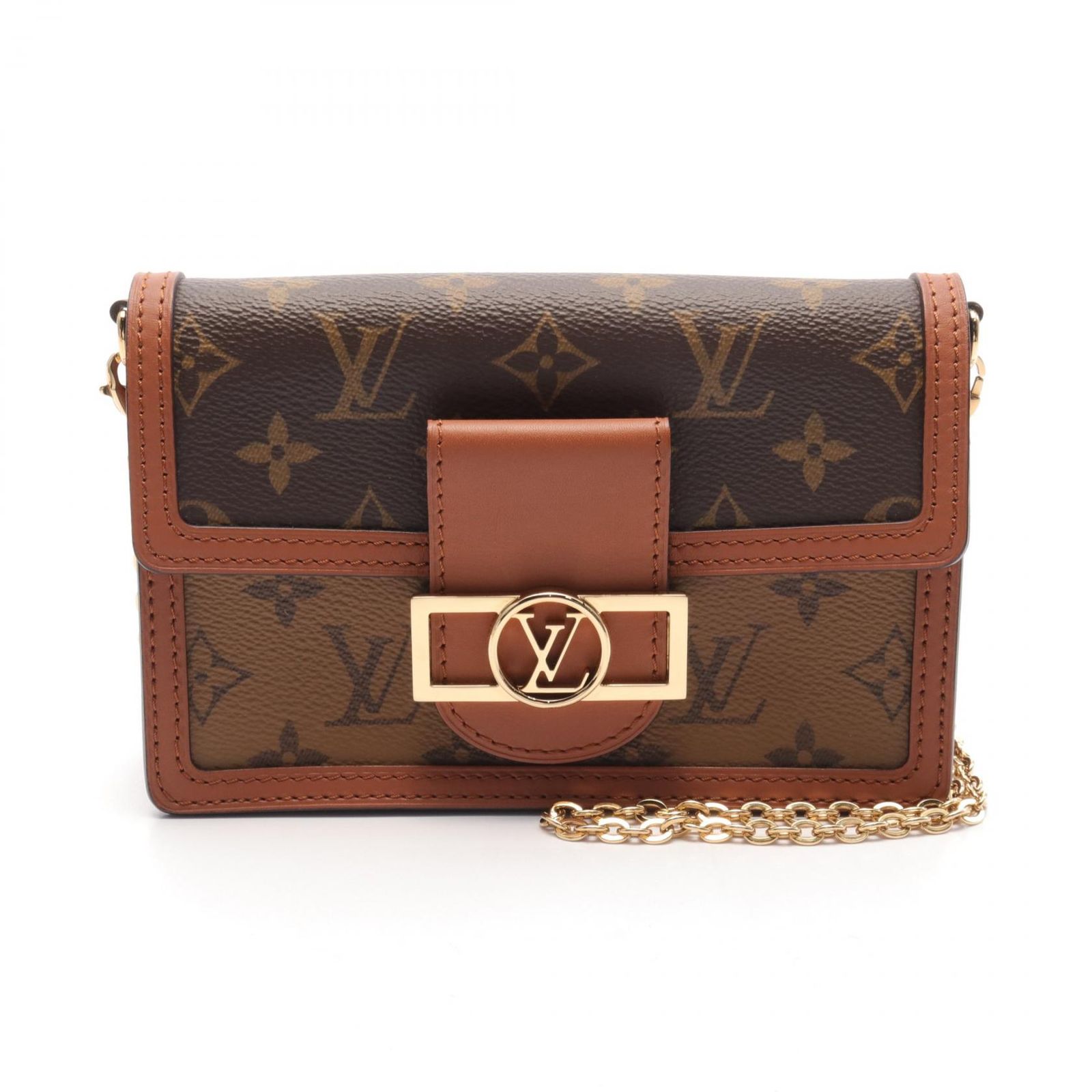 ルイ ヴィトン LOUIS VUITTON ショルダーバッグ ポルトフォイユ ドーフィーヌ M68746 PVCコーティングキャンバス レザー ポルトフォイユ ドーフィーヌ レディース Used A