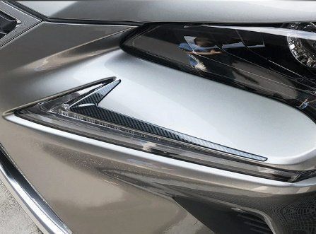 レクサスCT200h用ヘッドライトアイライントリム2PCSセット アイラインガーニッシュ エクステリア カスタムパーツ 簡単取り付け 全3色 FFCRYSTALESIA_COM