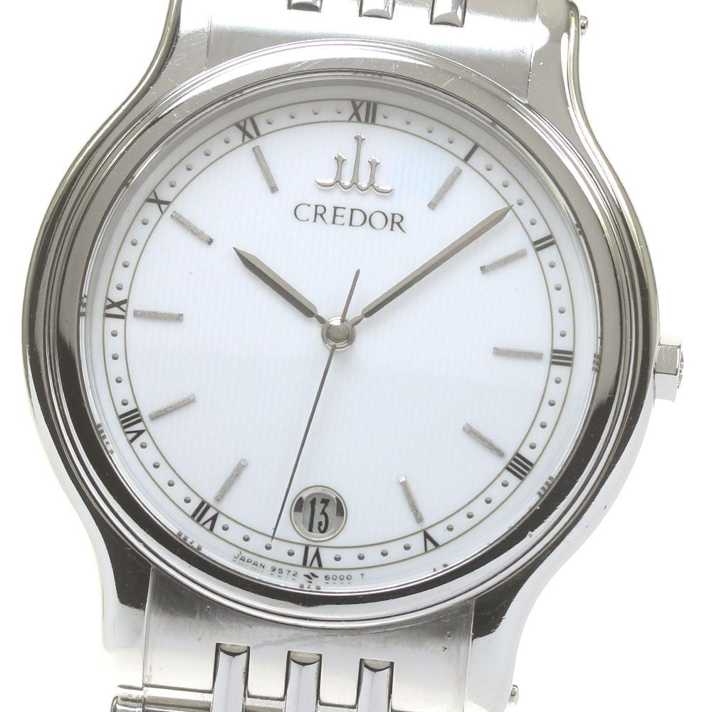 セイコー SEIKO 9572-6000 クレドール デイト クォーツ メンズ_839330