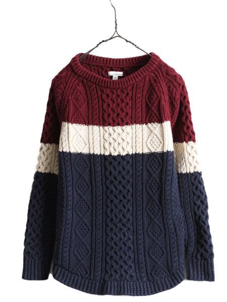 エルエルビーン シグネチャー フィッシャーマン コットン セーター レディーズ XS 古着 LLBEAN Signature 復刻モデル LLビーン チュニック お得なクーポン配布中!】 エルエルビーン シグネチャー