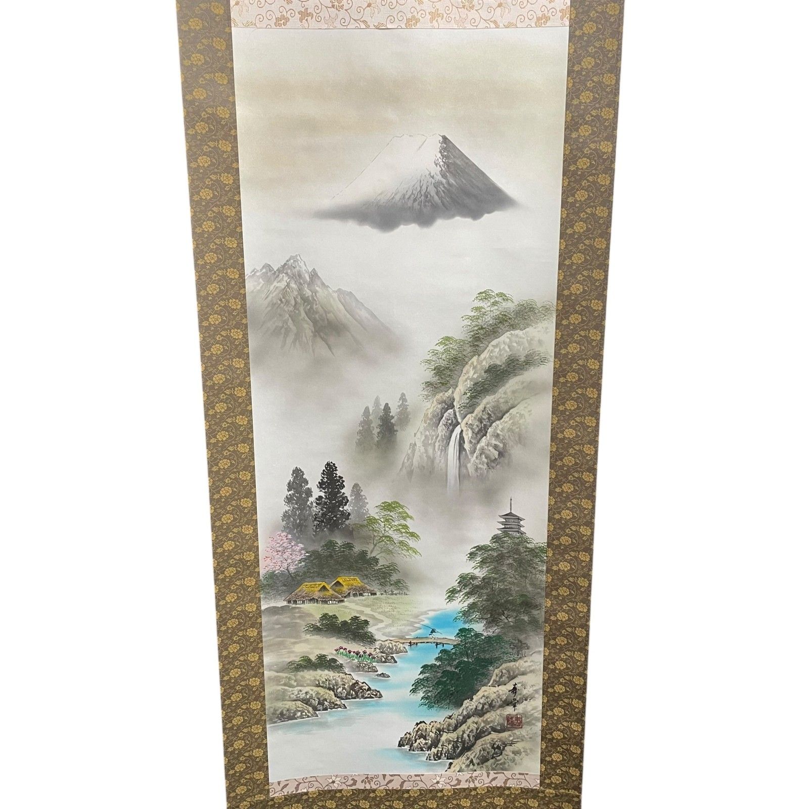 blue 花♡ 山口一郎 原画額装込 一点物 絵 一点物 ◇ 原画 山口一郎