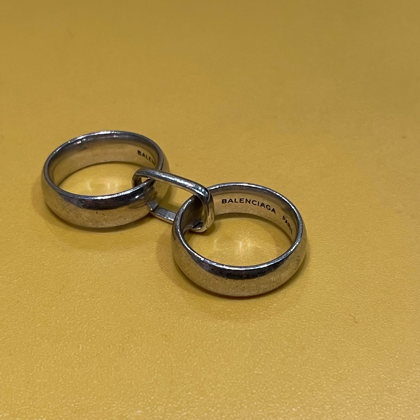 BALENCIAGA シルバーリング 指輪 BALENCIAGA バレンシアガ 17SS シルバーリング 指輪 SIZE 約13