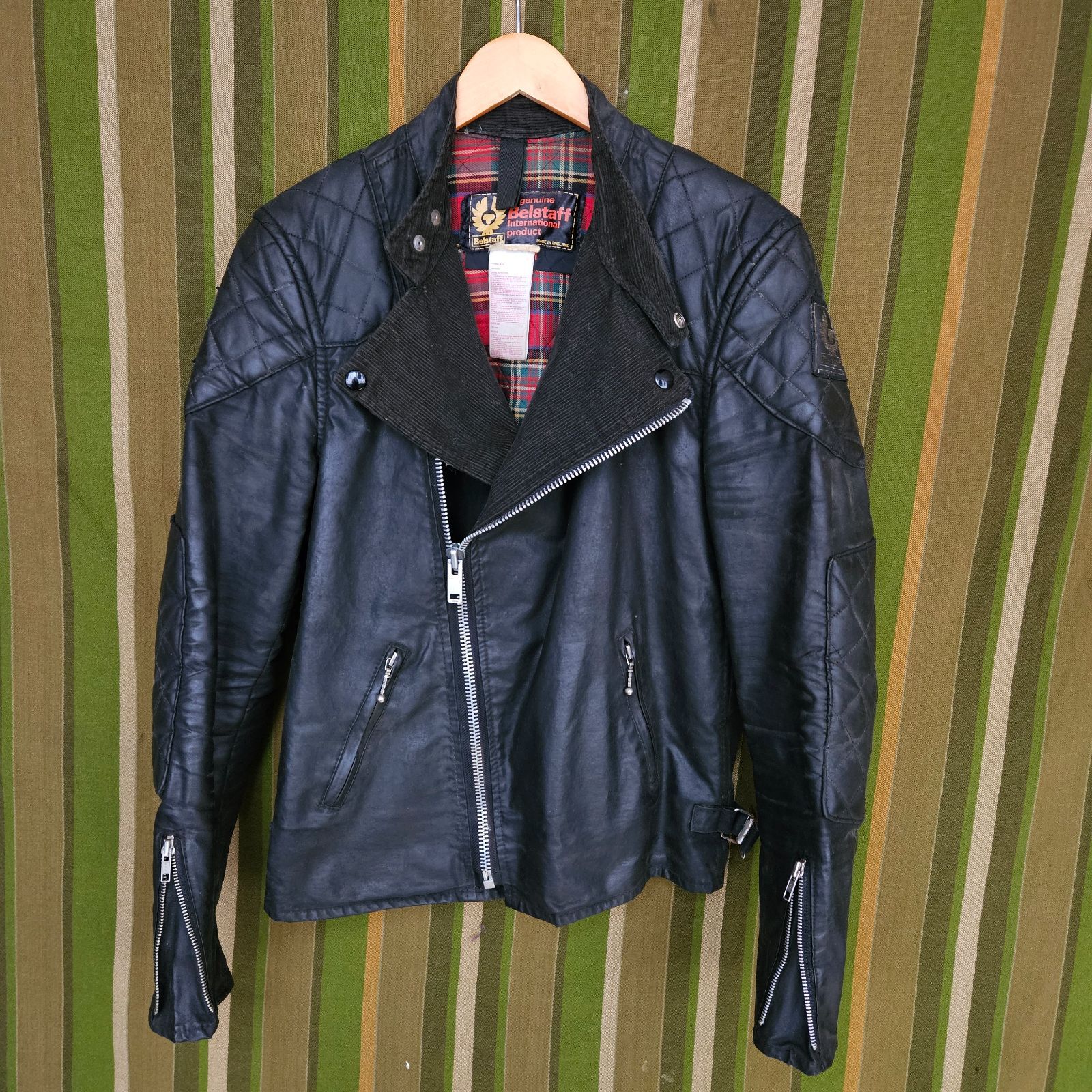 70S 80S 英国製 ベルスタッフ レザーダブルライダース ブラック 楽天