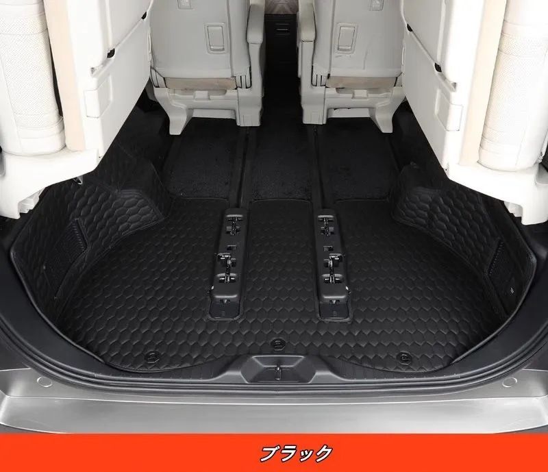 レクサス LM500h 6人乗り 用 防水 トランクマット 高耐久カーゴトレイ 防汚 防滑 ラゲッジマット 3個