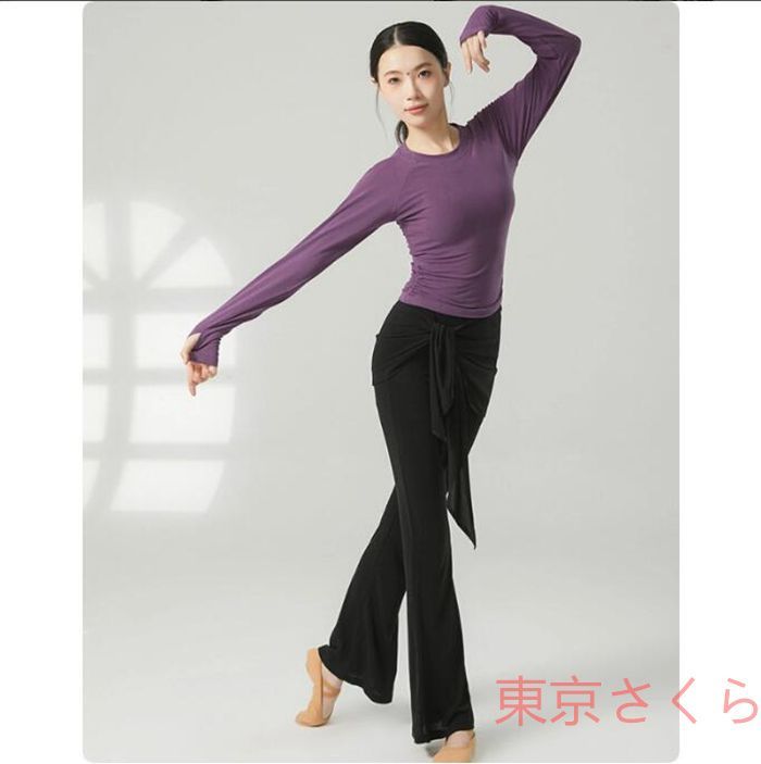 ダンス パンツ パンタロン ロング パンツ レイヤード着 ヒップ