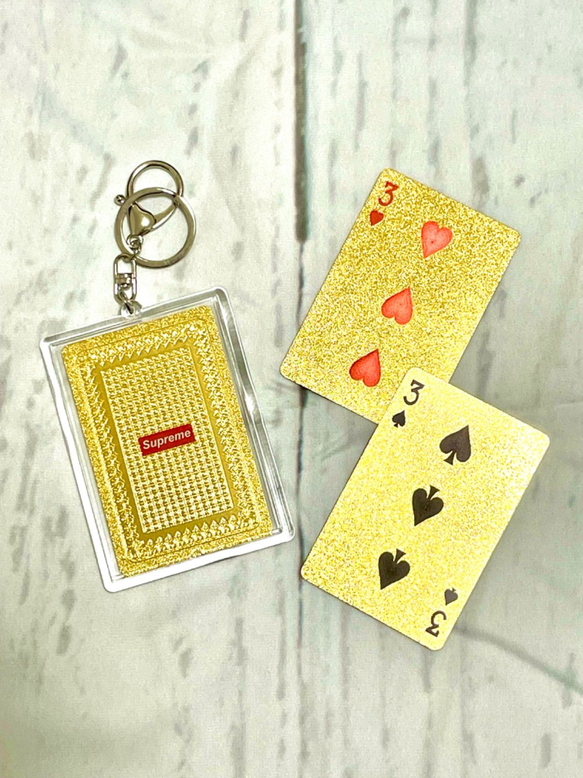 supreme純金トランプ スペードJ
