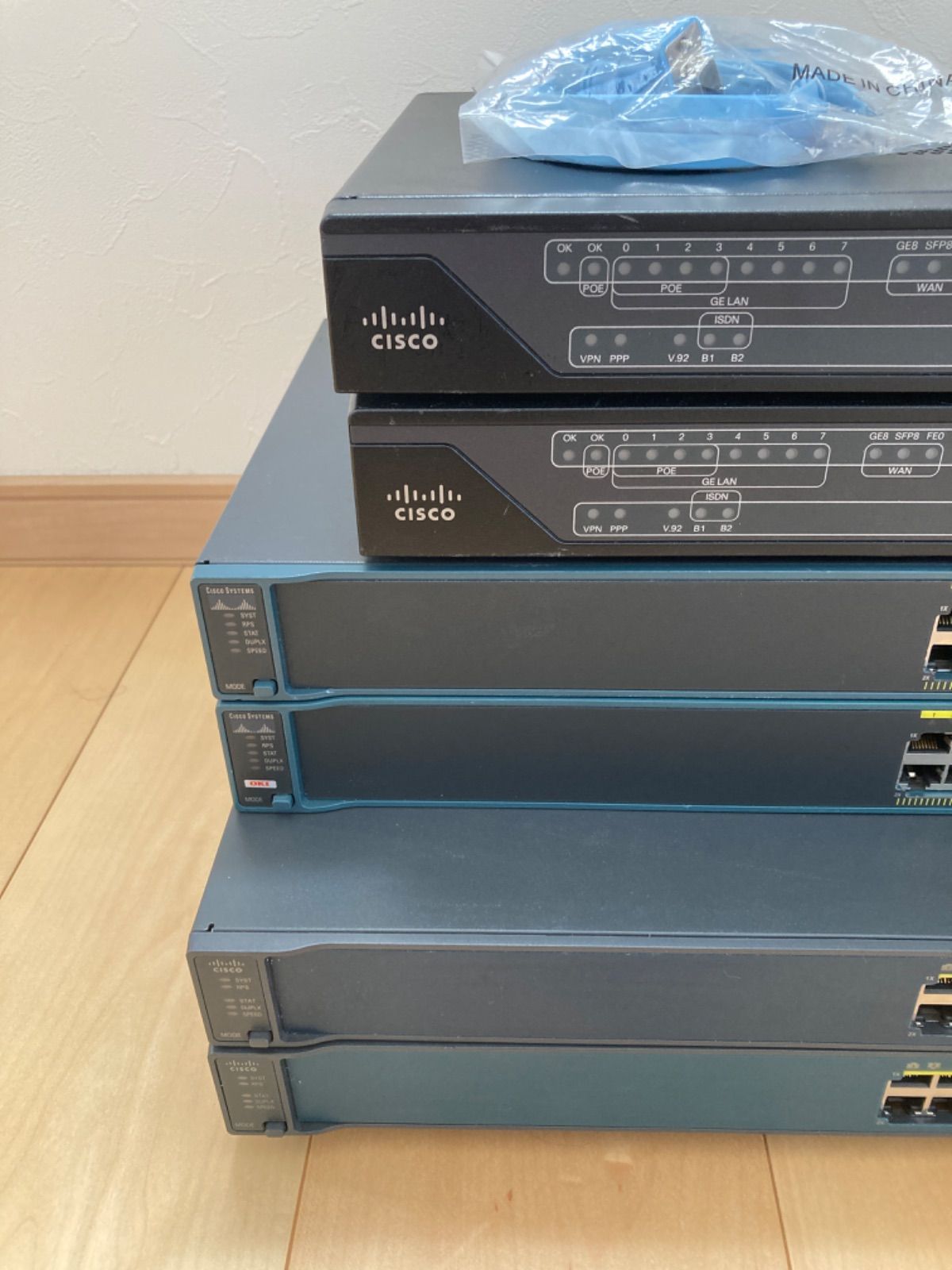 新素材新作 【CCNA、CCNP】6台Cisco891FJ、L3 3560 、L2 2960 ルーター ...