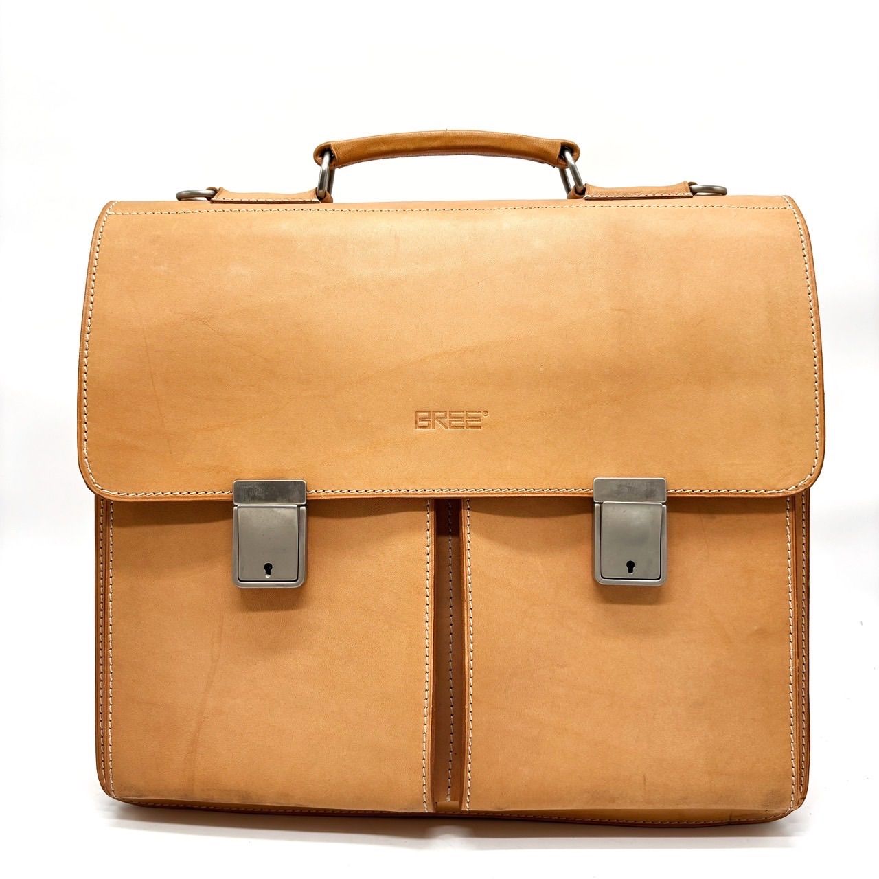 美品☆BREEブリー 総ヌメ革 ブリーフケース 保存袋ショルダーギャランティ有り 美品☆BREEブリー 総ヌメ革 ブリーフケース 保存袋ショルダー