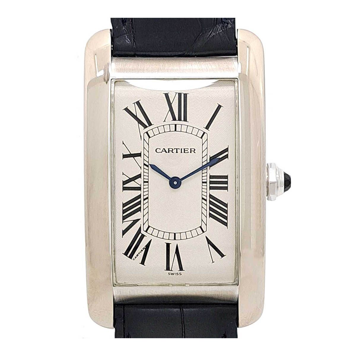 カルティエ タンクアメリカン LM Overhauled by Cartier W2601356 手巻き ホワイトゴールド メンズ CARTIER【中古】 【時計】